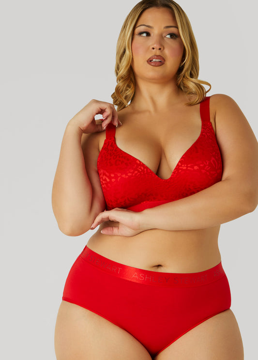 Leopard Jacquard Wireless Bra