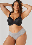 Lace Trimmed Microfiber Hipsters