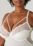 Caged Mesh And Lace Bodysuit