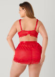 Mesh Bra And Skirt 3 Pc Set