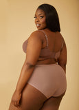 Mesh Paneled High Cut Briefs