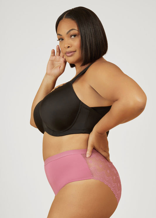 Lace Paneled Hipster Briefs