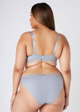 Sheer Waist High Cut Bikini Briefs