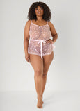 Star Mesh Lingerie Romper