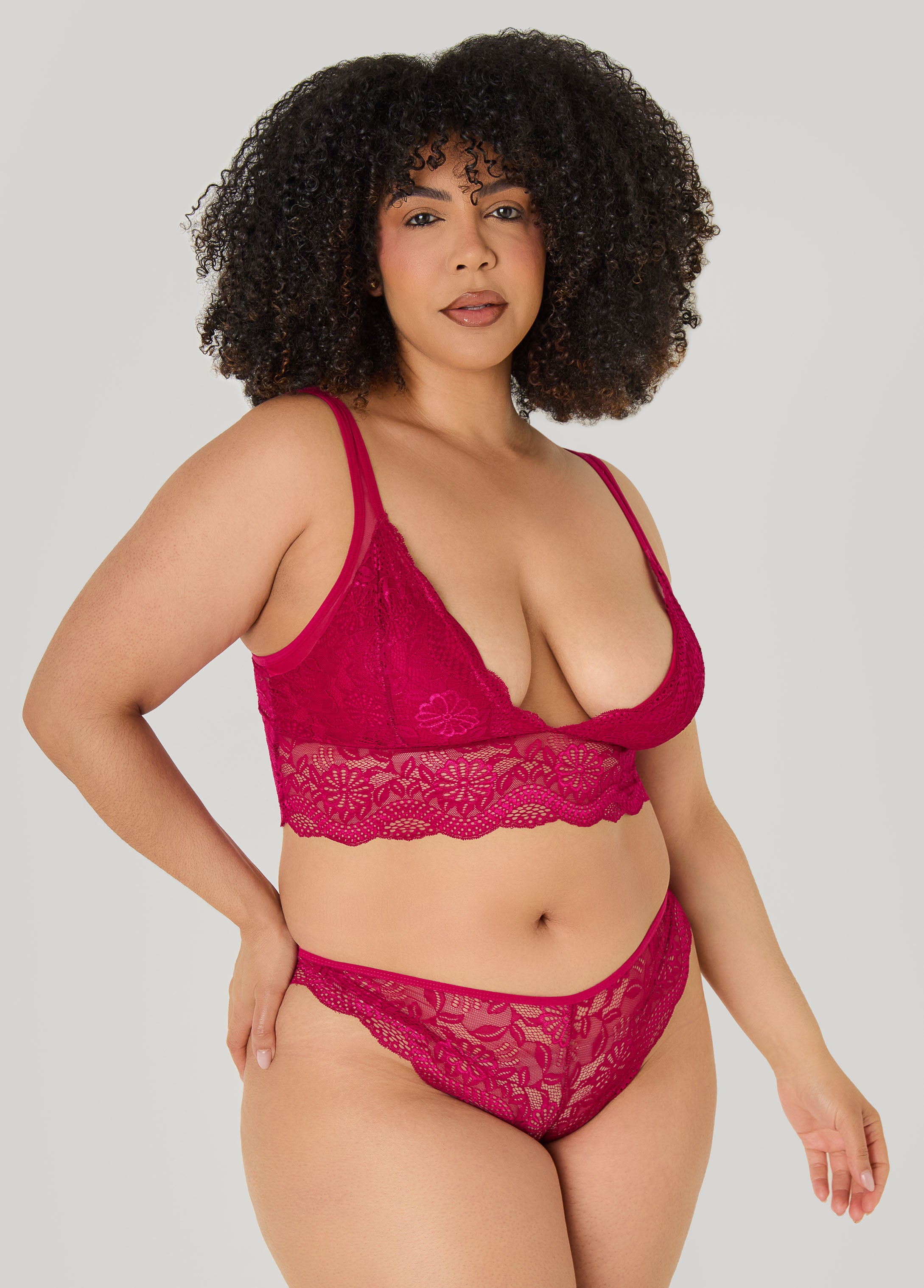 Lace Bralette Two Piece Set