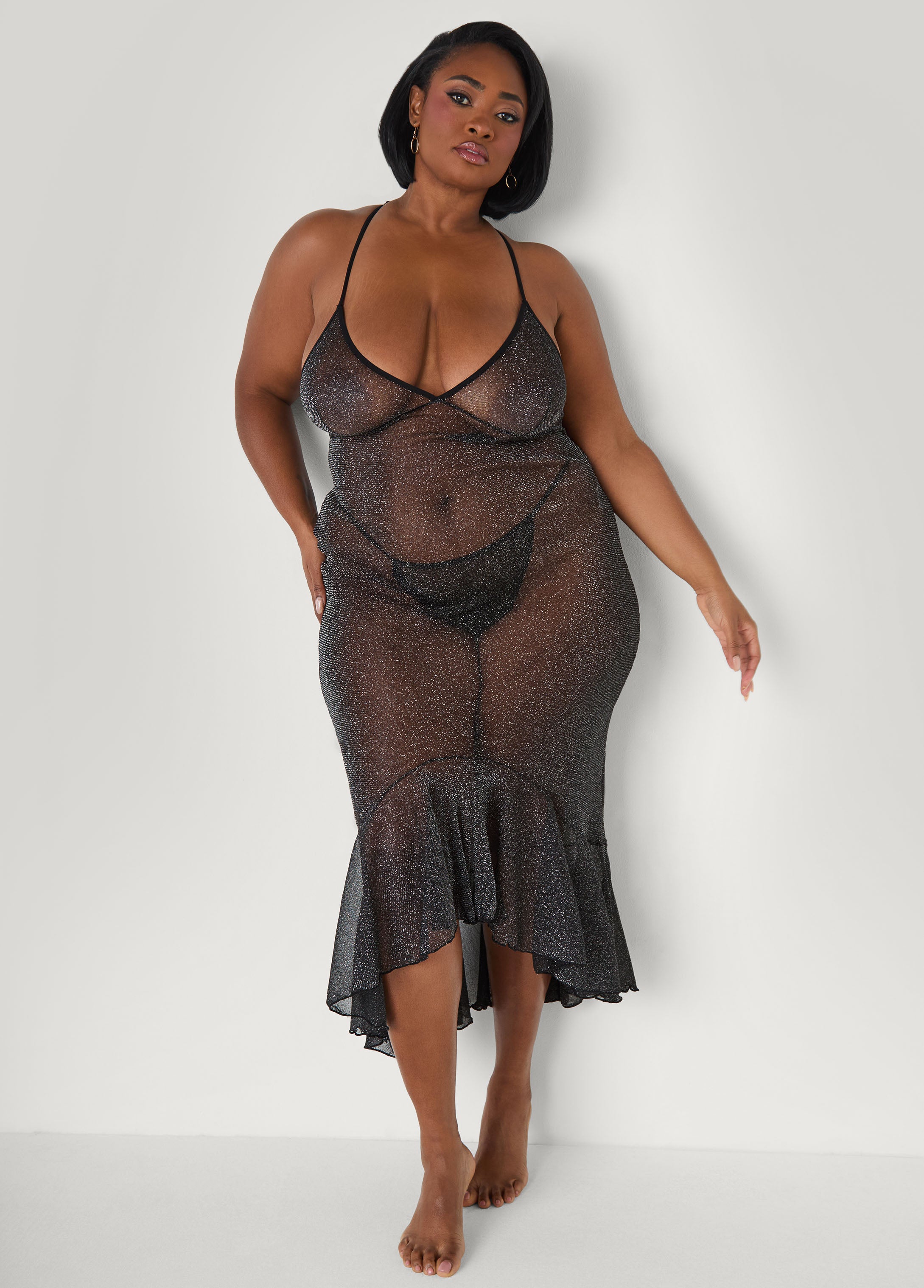 Metallic Mermaid Slip Dress