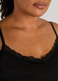 Lace Trimmed Cami And Shorts Set