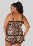 Lace Trimmed Cami And Shorts Set