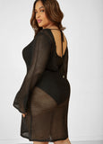 Open Back Knit Cover Up