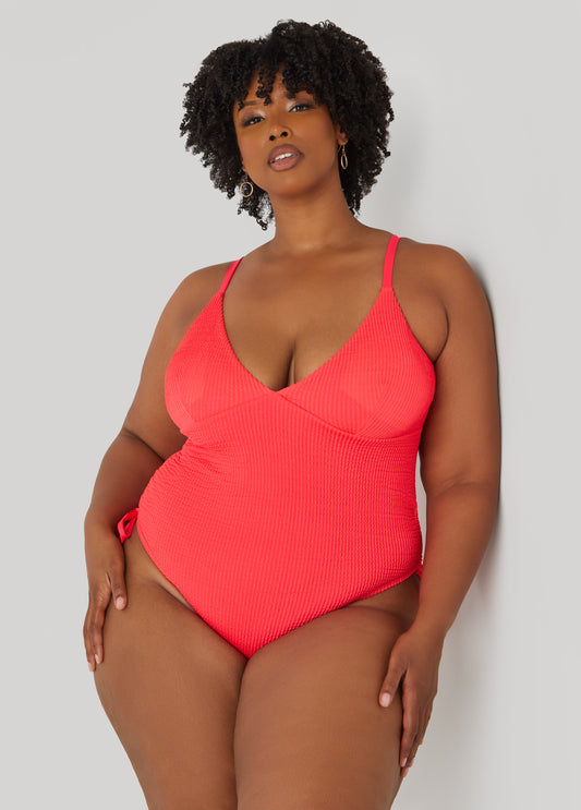 Betsey Johnson Textured Swimsuit