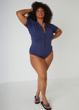 Catherine Malandrino Zip Front Swimsuit