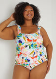 Plus Size swimsuit designer Raisins Curve plus size tiempo tankini top
