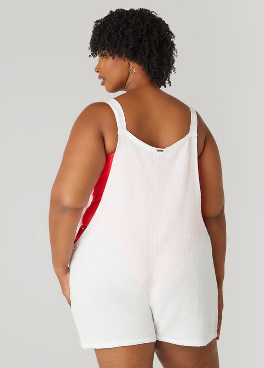 Nicole Miller Gauze Coverup Romper