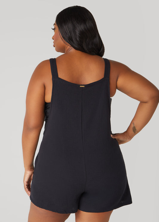 Nicole Miller Cotton Coverup Romper