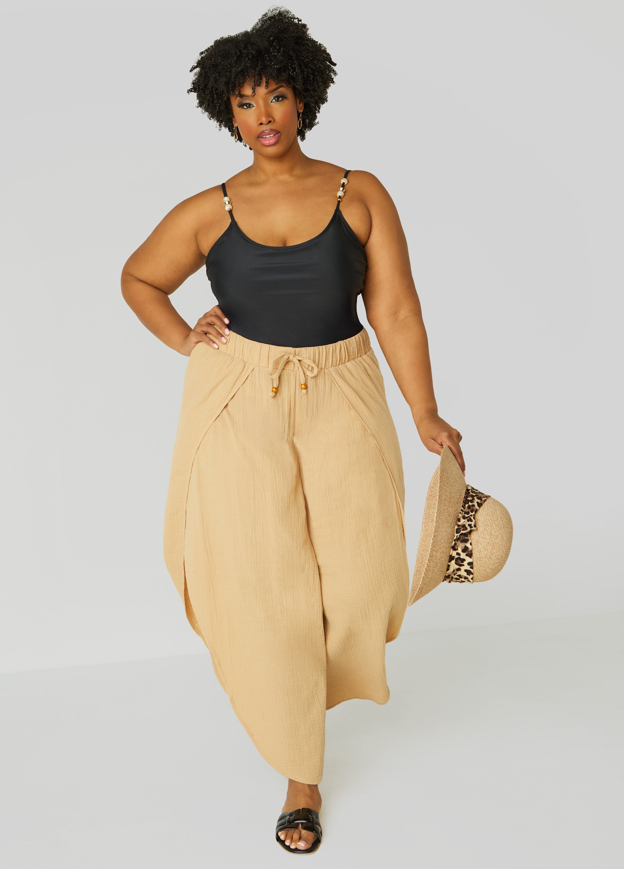 Nicole Miller Cover Up Pants – Ashley Stewart
