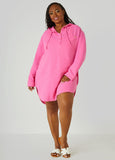 Plus Size Nicole Miller Hooded Cover Up