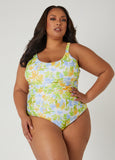 Trendy Plus Size Nicole Miller Floral Swimsuit Plus Size Bathing Suit