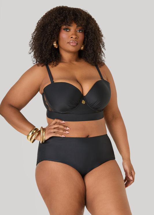 High Waist Swim Briefs