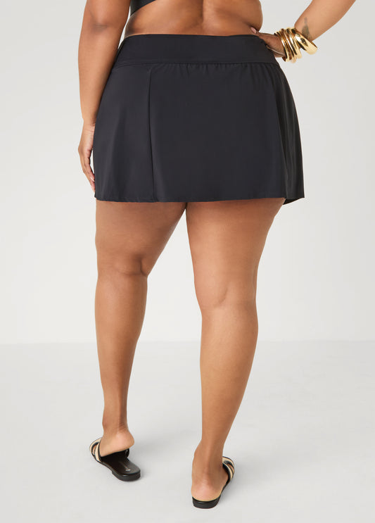 High Waist Swim Skort