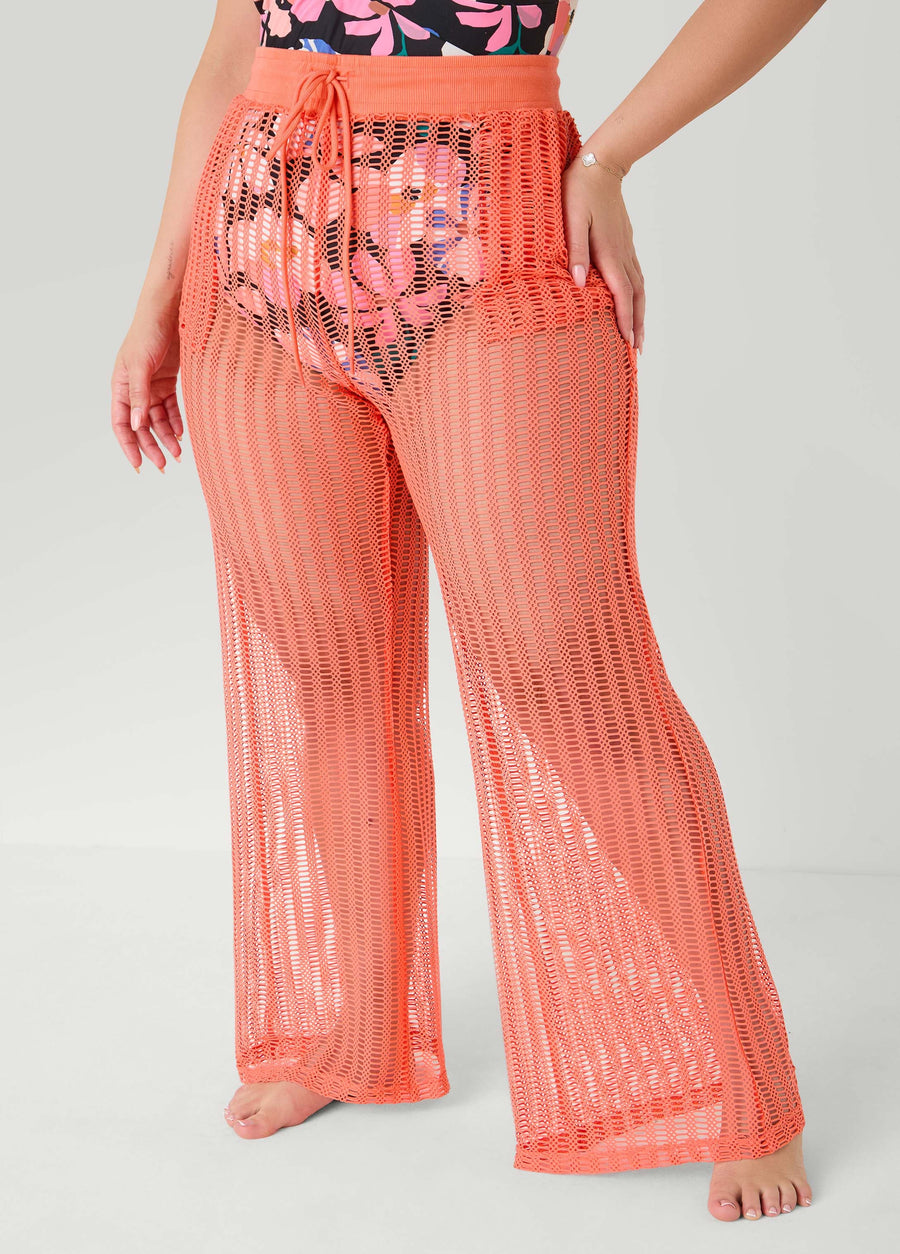 Given Kale Mesh Cover Up Pants