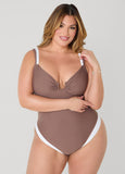 Two Tone U Ring Swimsuit