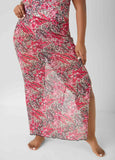 Leopard And Floral Print Cover Up