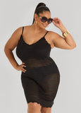 Open Knit Coverup Dress