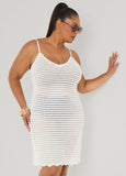 Open Knit Coverup Dress