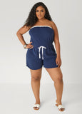 Moon To Noon Strapless Romper