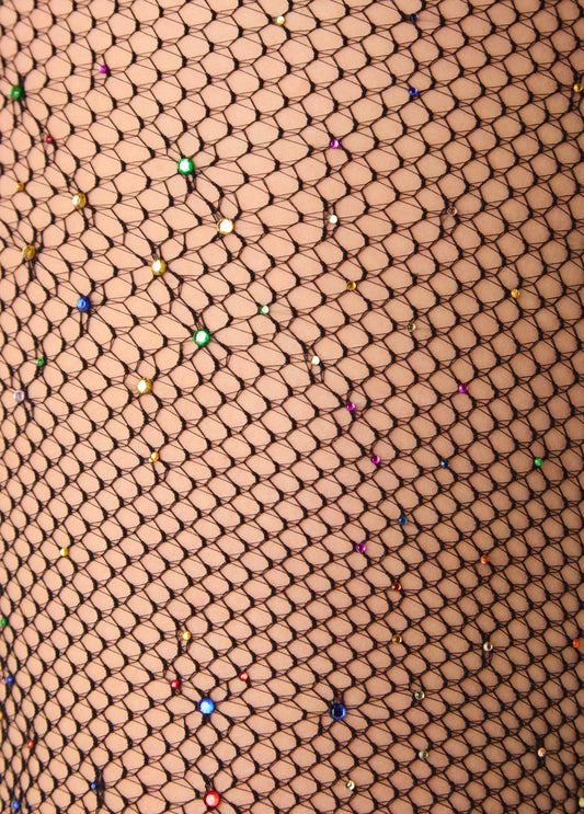 Crystal Fishnet Tights