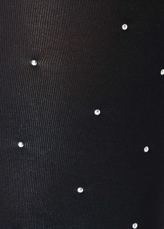 Studded Opaque Footed Tights