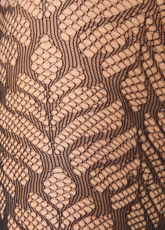 Leaf Mesh Footed Tights