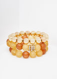 Frosted Bead Bracelet Set