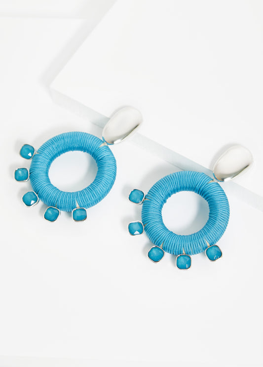 Beaded Wrapped Earrings