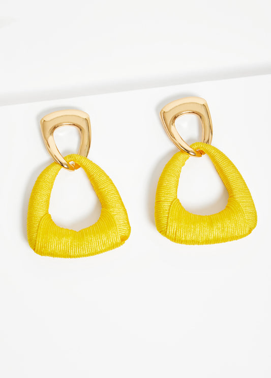 Threaded Wrapped Earrings