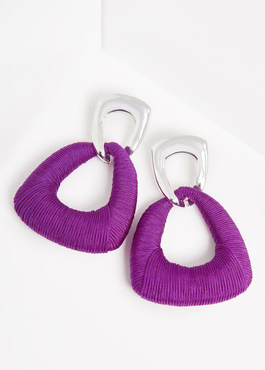 Thread Wrapped Earrings