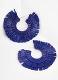 Raffia Hoop Earrings