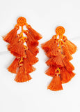 Statement Trendy Jewelry Beaded Tasseled Fashion Earrings