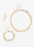 Three Piece Crystal Necklace Set