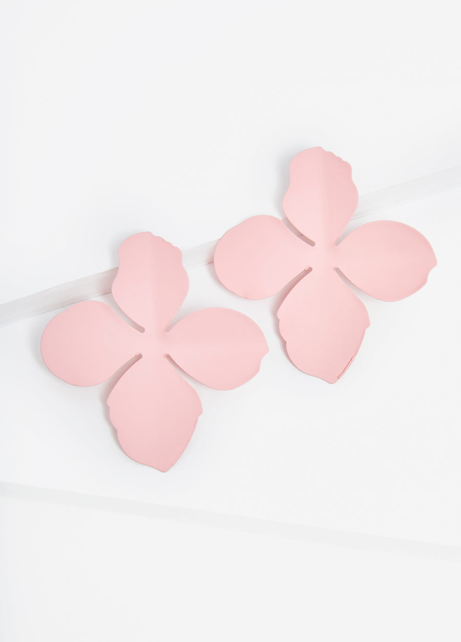Coated Flower Earrings