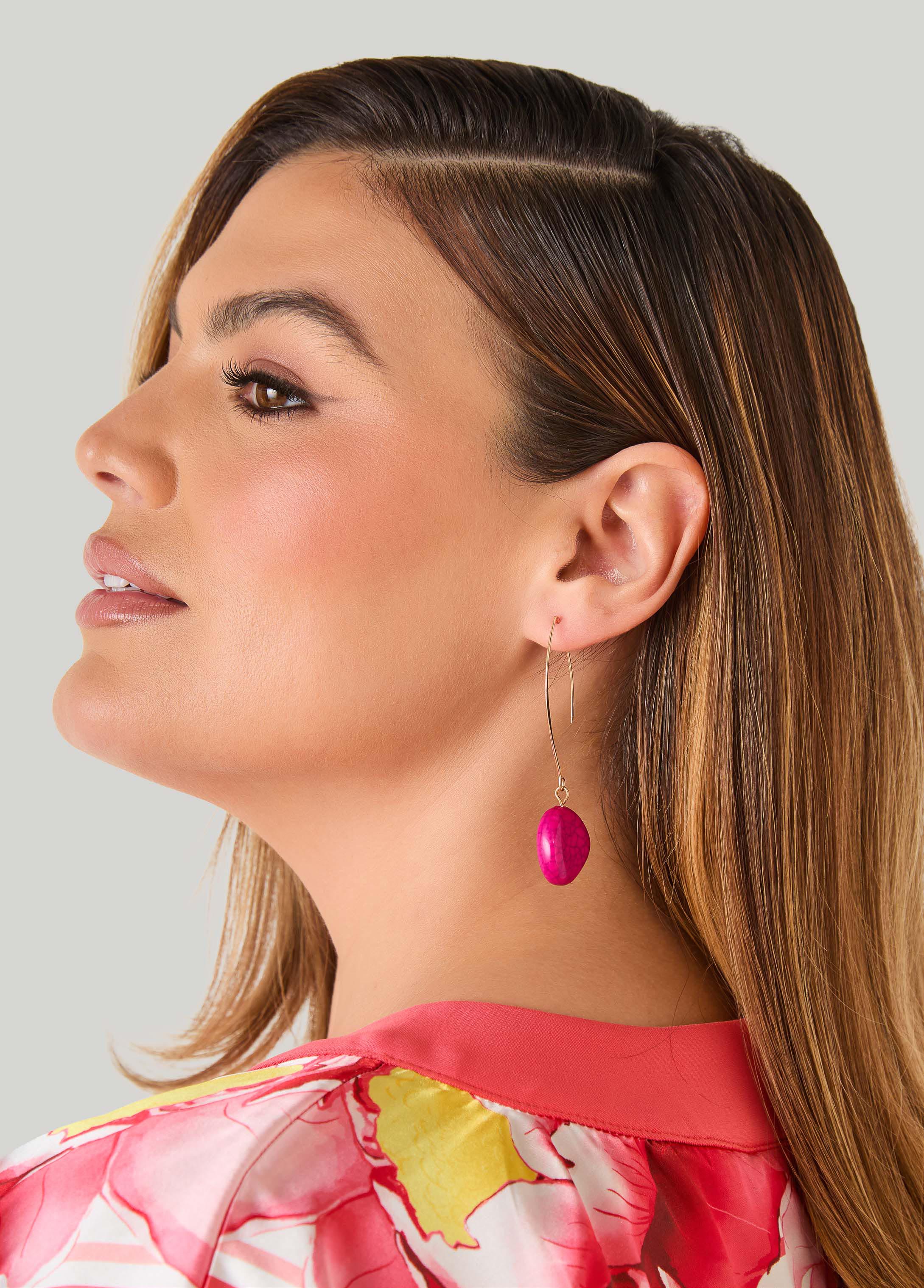 Stone Drop Earrings Set