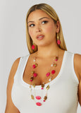 Bead And Wood Necklace Set