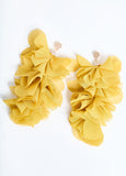 Trendy Chiffon Crystal Hook Earrings Statement Jewelry Accessories