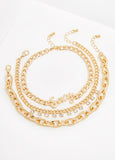 Sexy Gold Tone Anklet Set