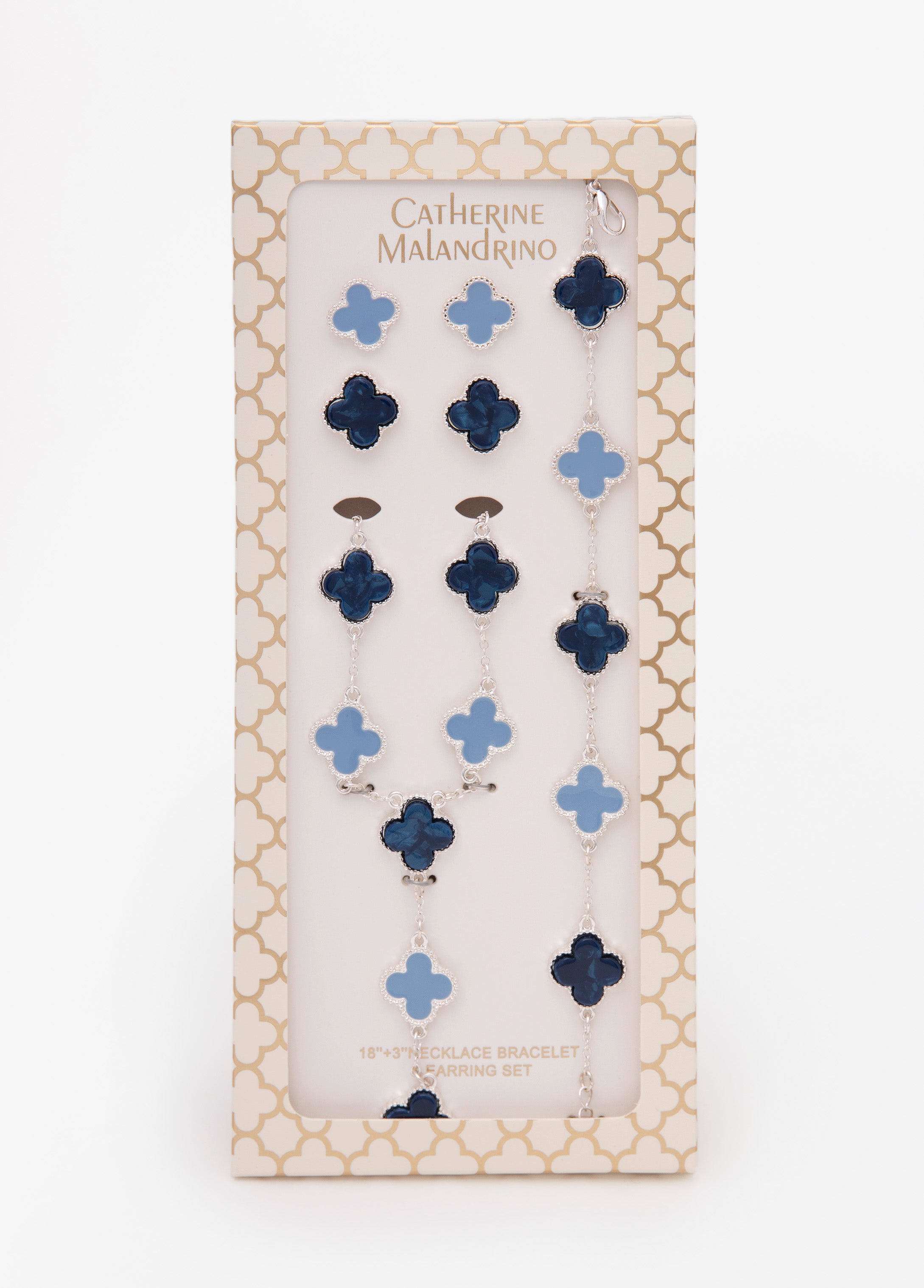 Four Piece Clover Necklace Set