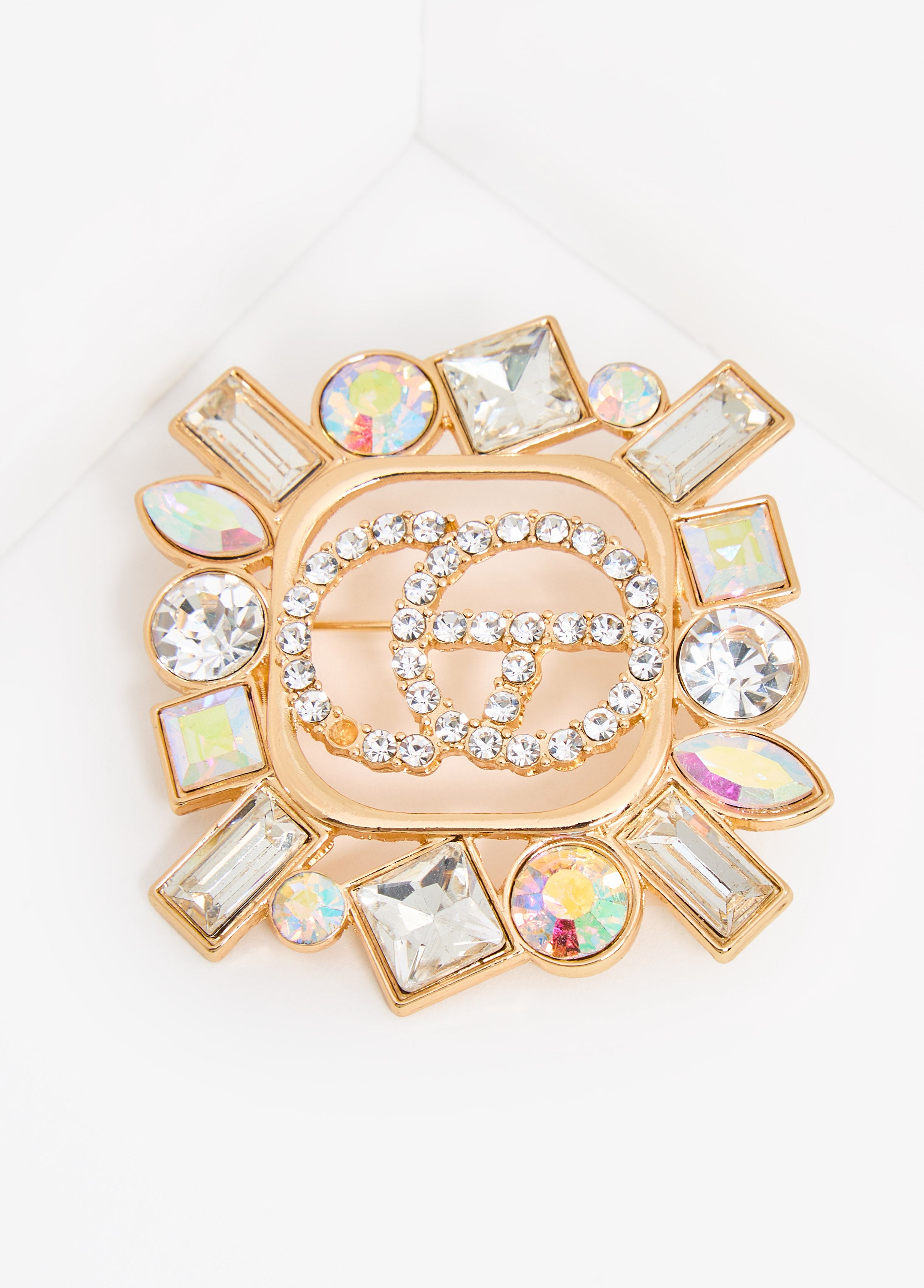 Statement Crystal Brooch Luxe For Less Trendy Fashion Pin