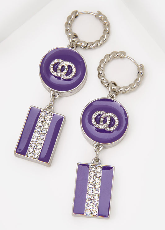 Crystal Rings Earrings