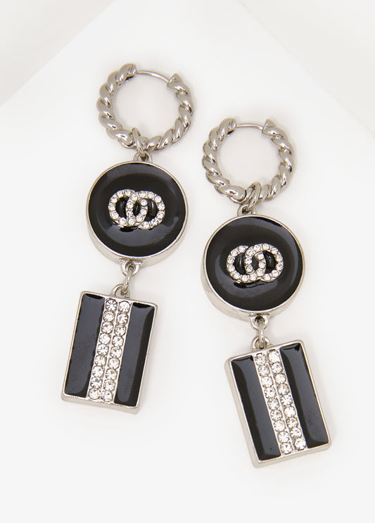 Embellished Rings Drop Earrings