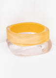Glittered Resin Bangle Set