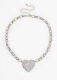 Crystal Heart Necklace Box Set